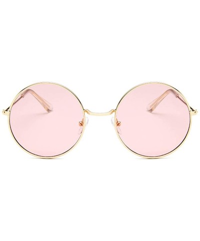 Vintage Women Men Round Sunglasses for Outdoor Women Men Retro sunglasses Eyewear for Travel Shopping - CZ18N70DR8S $10.87 Round