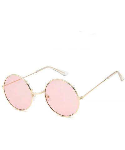 Vintage Women Men Round Sunglasses for Outdoor Women Men Retro sunglasses Eyewear for Travel Shopping - CZ18N70DR8S $10.87 Round