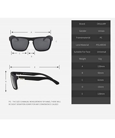 Genuine sports sunglasses 100% Polarized and UV400 unisex - 5 - CS18EU3OHUH $8.66 Square