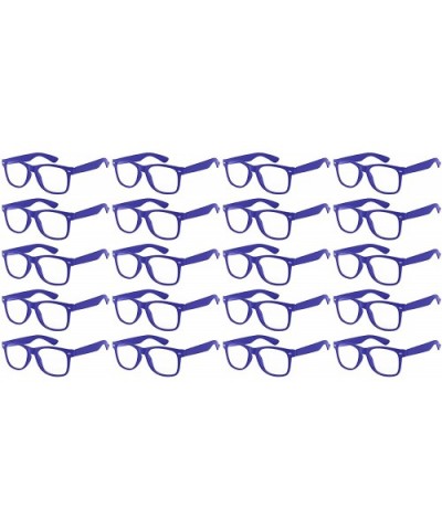 20 Pieces Per Case Wholesale Lot Classic Retro Plastic Sunglasses Clear Lens Assorted Colored - CB180Y5YU2C $33.09 Rimless