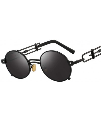 Sunglasses Men WomenRetro Metal Eyeglasses Round Sun Glasses Vintage Shades UV400 - 1 - CN18QYTG0GE $33.56 Round