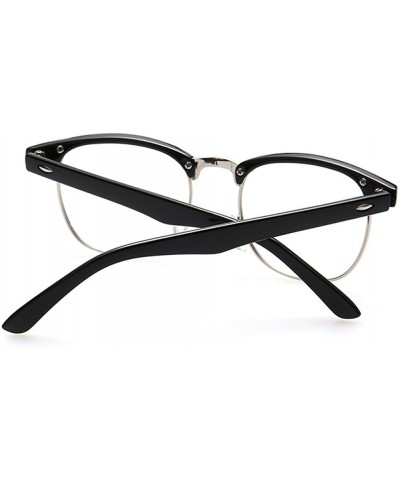 Vintage Clear Lens Eyeglasses Fashion Metal Square Frame Eyewears - Wine Red - CT188Y5YA47 $11.85 Sport