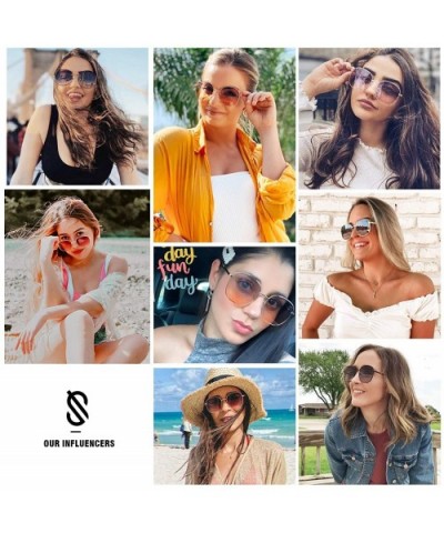 Designer Women Sunglasses Stylish Flat Mirrored Sunnies AURORA SJ1137 - CJ192W9SLQG $15.51 Square