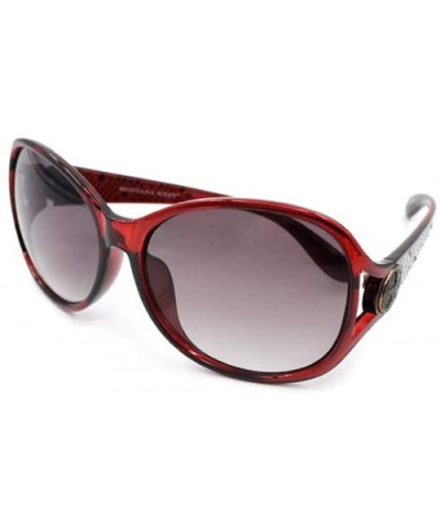 Wayfarer Rhinestone Sunglasses For Women Western UV 400 Protection Shades With Bling - Red-pentagram - C019CDSCSN8 $20.81 Way...