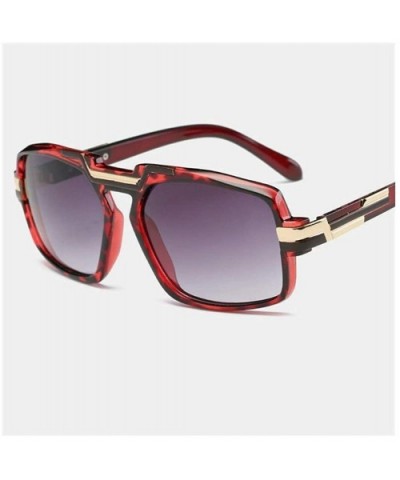 Oversized Square Sunglasses Man Luxury Brand Design Sun Glasses Men Plastic+Metal Frame Eyewear UV400 - C1198ODLD2L $8.84 Square