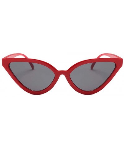 Vintage Polarized Cat Eye Sunglasses - Women Retro Cateye Sun Glasses Pointy Sunglasses - E - C918T9QGY62 $4.63 Cat Eye