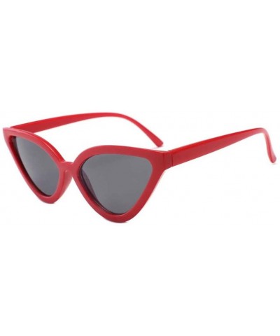 Vintage Polarized Cat Eye Sunglasses - Women Retro Cateye Sun Glasses Pointy Sunglasses - E - C918T9QGY62 $4.63 Cat Eye