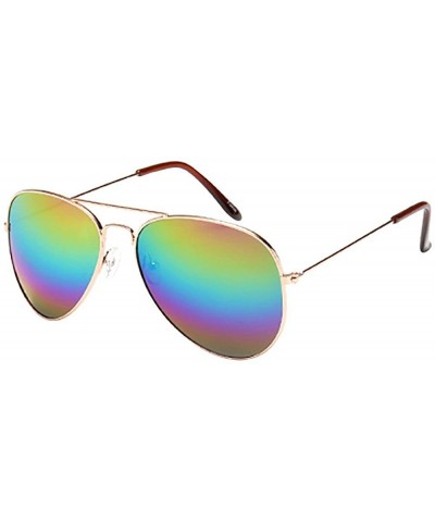 Men's and Women's Sunglasses Classic Oversized Aviator - Multicolor O - CA18TWAMCY7 $6.14 Sport