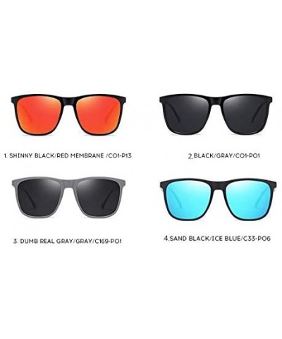 Unisex Polarized Sunglasses for Men/Women UV400 Protection Lenses TR+Aluminum Frame TR3333 - Blue - CP197H600XX $5.75 Aviator