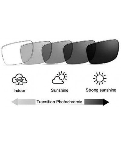 Photochromic Sunglasses Optical Nearsighted Transparent - Black&transparent - C818Z83WC00 $11.44 Square