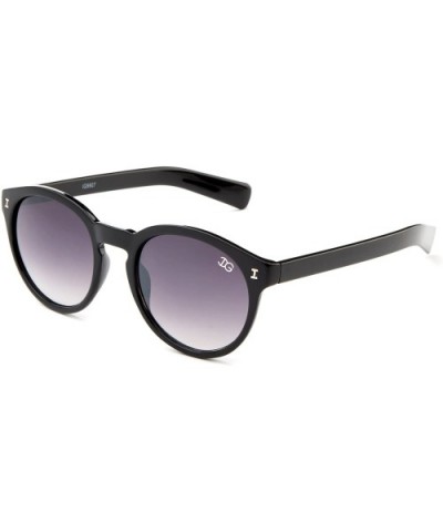 "Sunrise" Round Glasses with UV400 Gradient Lenses Fashion Sunglasses - Black - CU12NFFBTO1 $7.06 Round