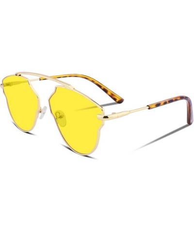 Fashion Vintage Cat Eye Women Sunglasses UV400 Sun Glasses B2267 - Yellow - C81896GN07A $7.41 Cat Eye