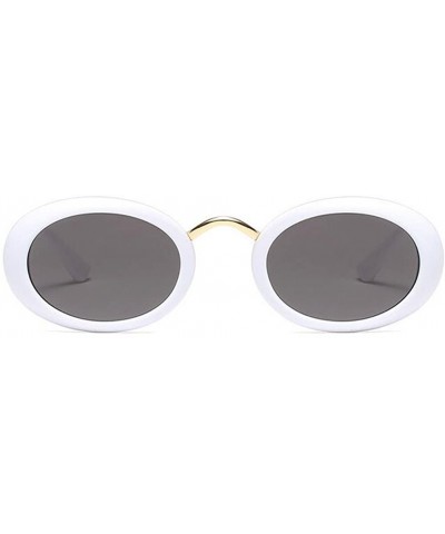 Eyewear Oval Retro Vintage Sunglasses Clout Goggles Fashion Shades - C3 - CP18CIL3IOC $17.68 Oversized