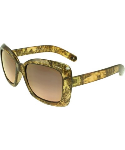 Stylish Shield Square Sunglasses - Earth - CC11FEPWLZ5 $5.26 Square