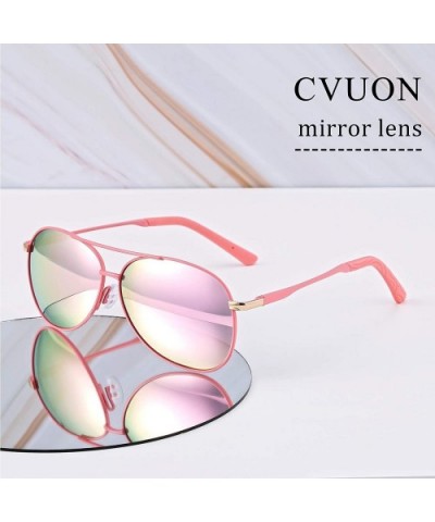 Sunglasses Polarized Protection Lightweight - Pick Mirror Lens-pick Frame - CX1960S99G9 $12.38 Aviator