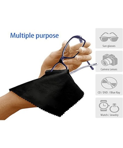 Microfiber Cleaning Cloths Computer - Pouch Black 2pcs - CP12E4YQ6YD $7.23 Rectangular