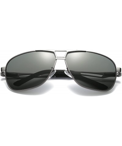 KINGSEVEN-stylish smooth assembly line frame - polarized - 100% UV resistant - Gray Black - CE1868KM987 $6.44 Aviator