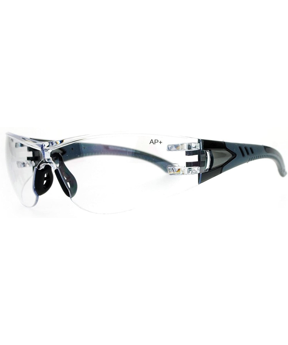 Shatter Proof AP+S Mens Safety Glasses - Clear Grey - C1120QNBSCV $6.34 Wrap