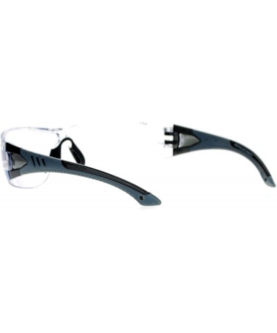 Shatter Proof AP+S Mens Safety Glasses - Clear Grey - C1120QNBSCV $6.34 Wrap