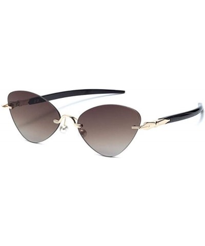 Women's Sunglasses- Frameless Pilot Fashion Trend Sunglasses - F - C818SKZMEEG $43.65 Aviator