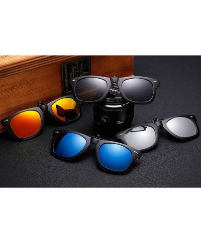 Polarized Sunglasses Anti Glare Prescription Rectangle Silver - CP18SSSZ0M9 $8.77 Sport