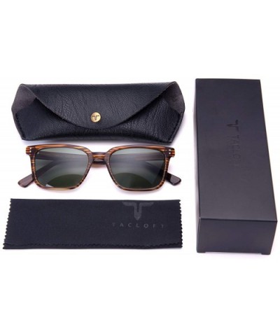 rectangular Polarized Sunglasses Unisex Memory-Acetate Frame Luxury Sun Glasses For Men/Women tl3009 - CA18INOG0LQ $9.05 Round