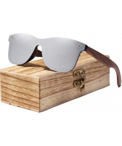 Mens Sunglasses Polarized Walnut Wood Mirror Lens Sun Glasses Women Colorful Handmade - Red Walnut Wood - CB194OQ5K8O $36.11 ...