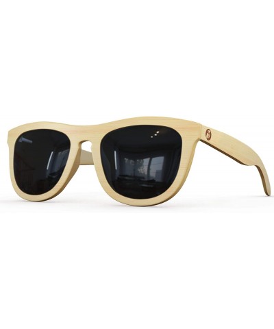 Polarized Bamboo Wood Sunglasses For Men & Women With Bamboo Sunglasses Case - Natural Color Frame & Gray Lens - CH1843KATOT ...