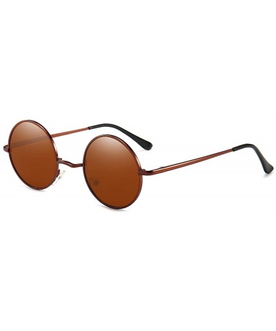John Lennon Style Vintage Round Polarized Sunglasses for Men Women Small Circle Sunglasses - C917YE2HT06 $7.40 Oval