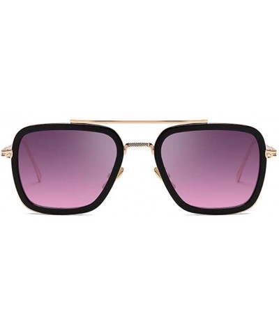 Trending Sunglasses For Men Fashion Square Eyewear For Boys Retro Style Sunglasses Iron Man Same Style Sunglasses - C018XS2RA...