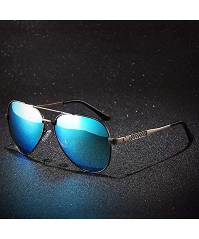 Sunglasses Metal Sunglasses Male Polarized Toad Mirror Driving Outdoors - C - C818QS0E332 $31.47 Aviator