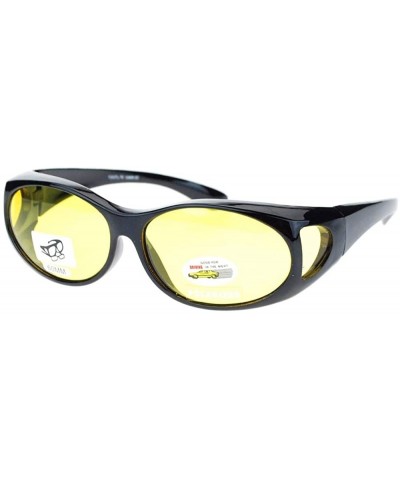 Driving Polarized Sunglasses Protection Anti glare - Black - CF193ERS8EW $9.49 Goggle