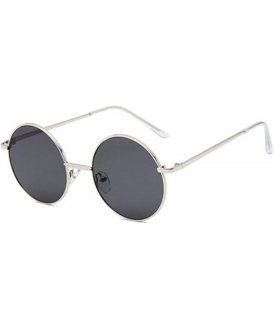 Sunglasses 2019 New Retro Metal Round Frame Colorful UV400 Outdoor Leisure 6 - 2 - CX18YZWX9L9 $7.35 Aviator