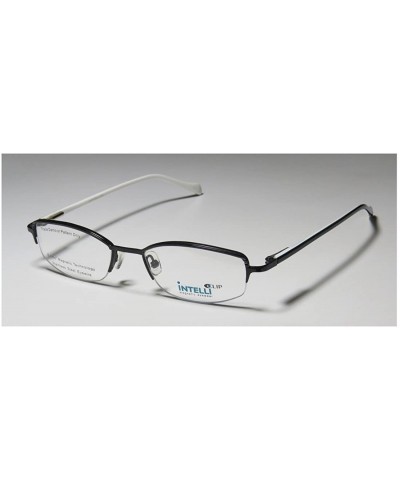 748 Mens/Womens Designer Half-rim Sunglass Lens Clip-Ons Flexible Hinges Eyeglasses/Eyeglass Frame - CC12128BSAZ $22.68 Semi-...