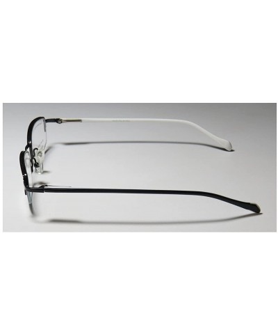 748 Mens/Womens Designer Half-rim Sunglass Lens Clip-Ons Flexible Hinges Eyeglasses/Eyeglass Frame - CC12128BSAZ $22.68 Semi-...