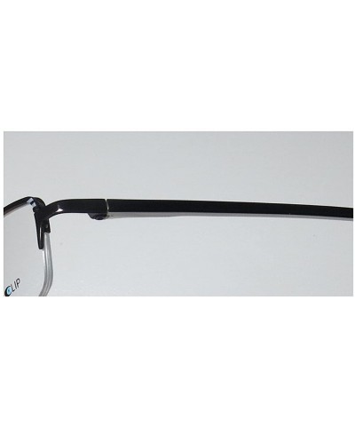 748 Mens/Womens Designer Half-rim Sunglass Lens Clip-Ons Flexible Hinges Eyeglasses/Eyeglass Frame - CC12128BSAZ $22.68 Semi-...