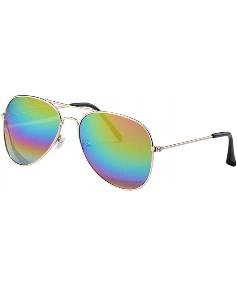 Unisex Vintage Polarized Sunglasses Protection - CP18OZ84SU4 $21.36 Oversized