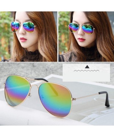 Unisex Vintage Polarized Sunglasses Protection - CP18OZ84SU4 $21.36 Oversized