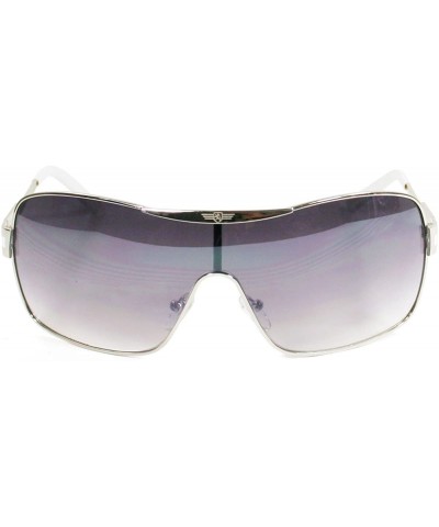 Designer Celebrity Inspired Sunglasses 3728 - White - CK11ETW4157 $10.81 Shield