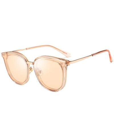Premium Quality Classic Oversized Sunglasses for Men Women Polarized 100% UV protection - Light Pink - CD18O46IRZN $18.35 Avi...