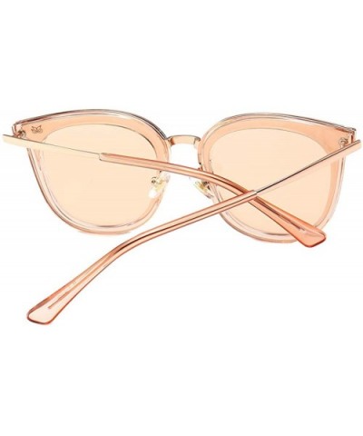 Premium Quality Classic Oversized Sunglasses for Men Women Polarized 100% UV protection - Light Pink - CD18O46IRZN $18.35 Avi...