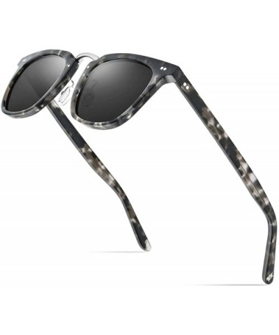 Acetate Polarized Sunglasses Men 2020 Square 9126 - CP194GA3TEN $18.82 Square