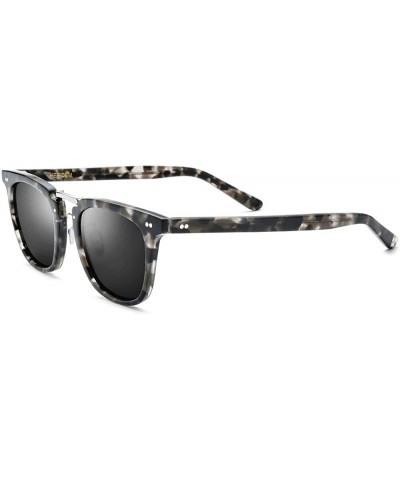 Acetate Polarized Sunglasses Men 2020 Square 9126 - CP194GA3TEN $18.82 Square