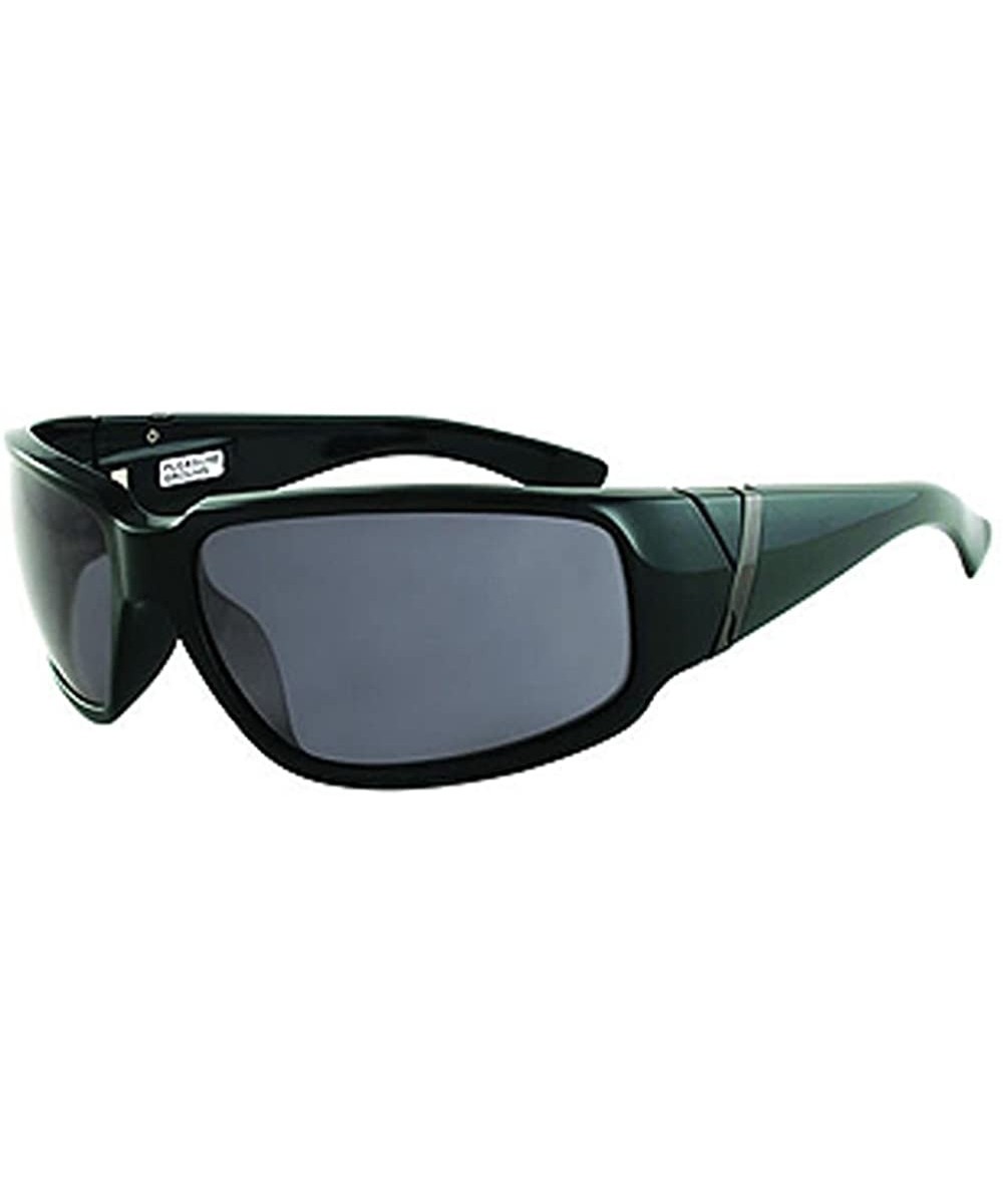 Eyewear Polarized Barrel Sunglasses CLOSEOUT Glossy Black - C6117AB0YO5 $45.18 Sport