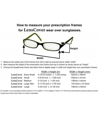 Sunglasses Wear Over Prescription Glasses-Large Slim - Polarized - Brown - CV11LPTTN5Z $9.90 Goggle