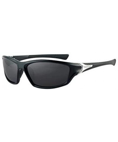 Polarized Night Vision Sunglasses Men's Driving Sun Glasses for Men Square Sport Brand Luxury Mirror Shades-C01 - CZ198AAGI6Z...