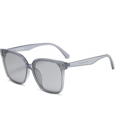 Oversized Square Polarized Sunglasses For Women With Rivets Retro Vintage UV Protection - CH190EKZ2I8 $10.19 Square