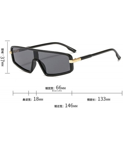 New Men's Personality Windproof Conjoined Piece Fashion Sunglasses Small Frame Women Outdoor Sunglasses - Leopard - CO19429LD...