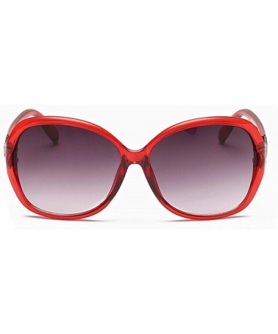 Retro Sunglasses for women Plate Resin UV400 Sunglasses - Wine Red Purple - CA18SAR6IDZ $11.95 Oversized