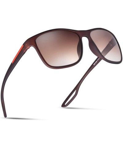 Fashion Sports Sunglasses for Men 2020 Style MS51808 - Brown Frame(matte Finish)/Brown Lens - CA18Z7G74K4 $6.36 Sport